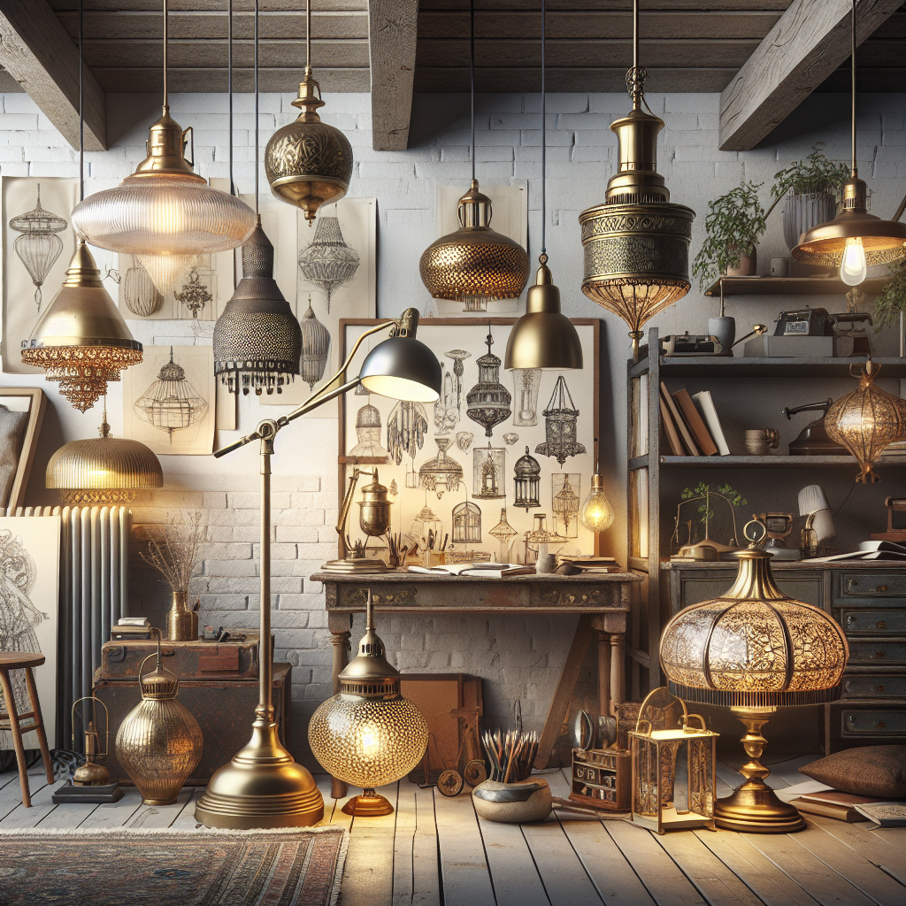 Boho Brass Brilliance: Timeless Lamp Accents for Every Room